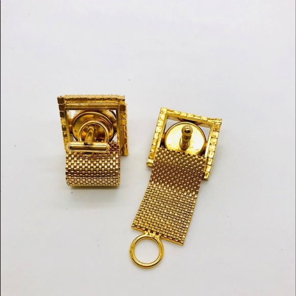 Mens Cufflinks 1960s RARE Heliotrope Austrian Crystal - Picture 8 of 15